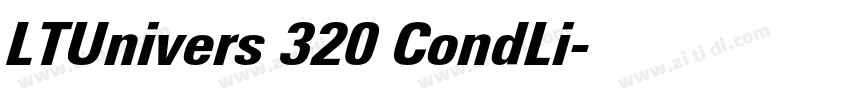 LTUnivers 320 CondLi字体转换
